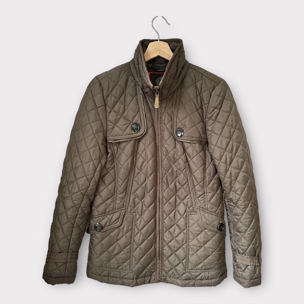 Vince Camuto Quilted Puffer Jacket in Olive, size S‎